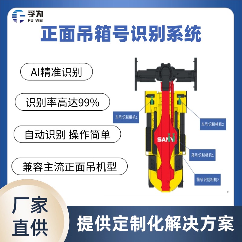 孚為正面吊車(chē)載箱號(hào)識(shí)別系統(tǒng)  集裝箱號(hào)碼識(shí)別設(shè)備